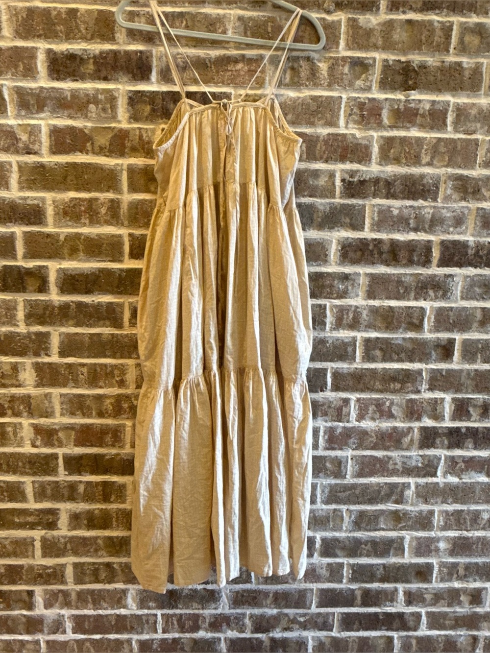 Everlane Billow Tiered Maxi Dress in Cream